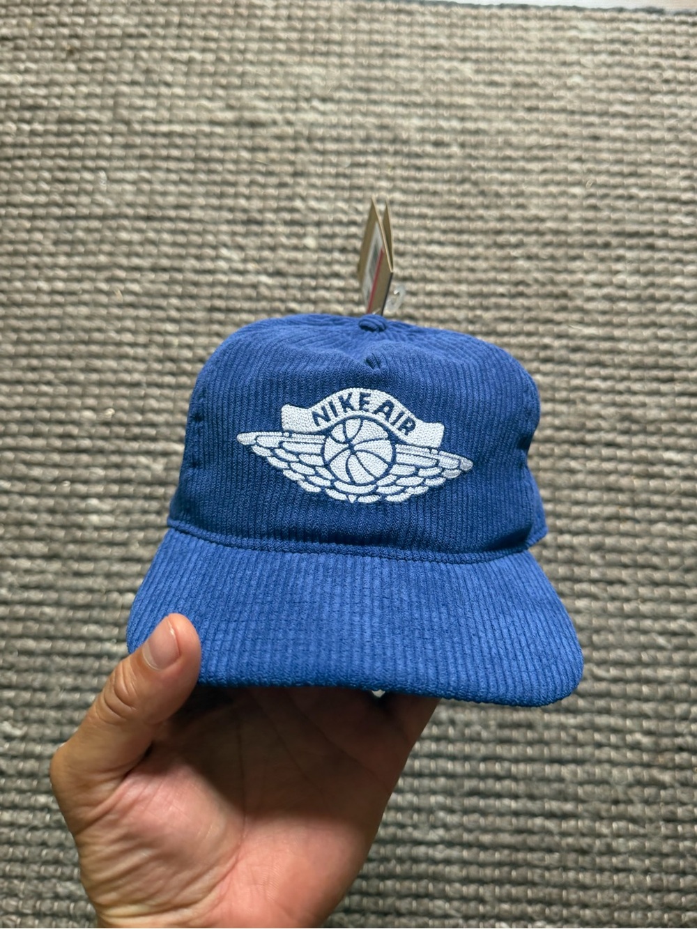 *Exclusive* Men’s Nike Air Jordan Blue Corduroy Cap